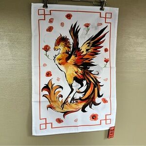 Owlcrate Poppy Wars Phoenix Tea Towel NWT